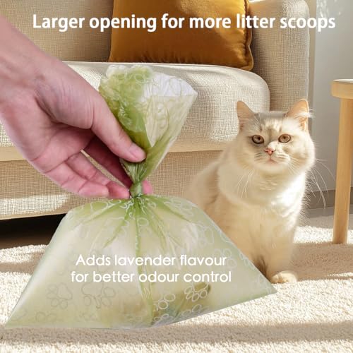 Poop Bags Rolls 256 Count - 9x13 Inches Green Thickened Leakproof Lavender scent Poo Bags for Dogs, Eco-Friendly Pet Waste Bags for Walking,Travel,Home - color: green