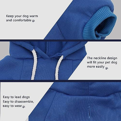 Paiaite Light Blue Chihuahua Dog Hoodie: Keep Your Pup Warm and Stylish with a 'The Dog Face' Printed Sweatshirt Pet Clothes, and Sweater Coat All in One Perfect for Winter and Cool Summer Nights! S - color: Light Blue, size: S-(3~5.5lb) | Chest(~15.7")