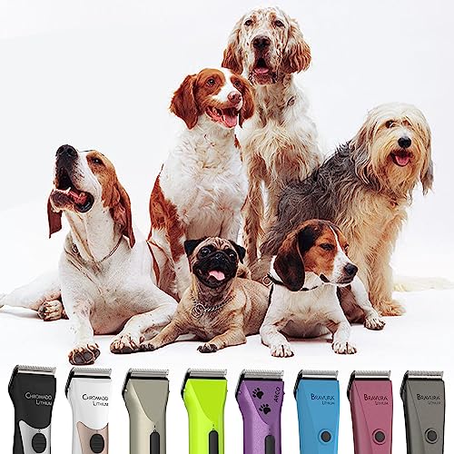 [3 Pack] 5 in 1 Replacement Blades Compatible with Wahl Bravura Clipper Chromado，Creativa，Figura Dog Clippers for Dogs Grooming (Silver) - color: Gold-3
