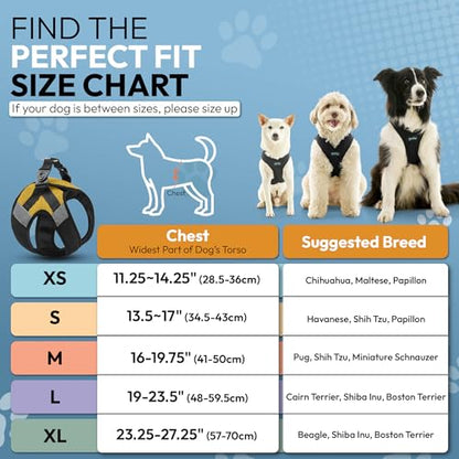 Gooby Soft Mesh X Step in Dog Harness - Yellow, X-Small - color: Yellow, size: X-Small