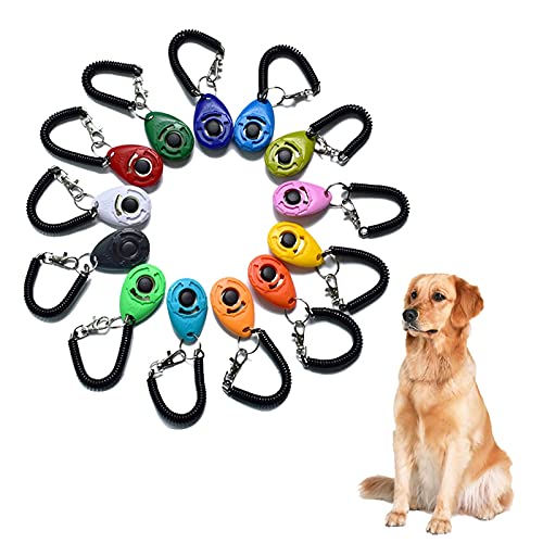 2 Pcs Dog Training Clicker, Ultrasonic 2-in-1 Pet Whistle with Strap