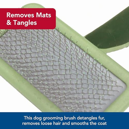 Coastal Pet Safari Dog Soft Slicker Brush - Dog Grooming Brush for Shedding - for Dogs with Short, Medium and Long Hair - Small - 6.5" x 2.5" - size: Small