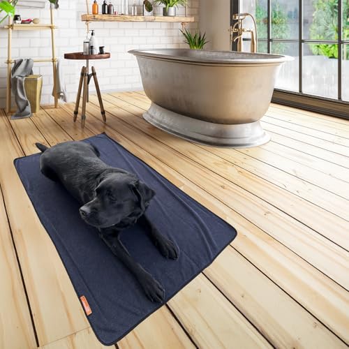 Bath Towel for Large Dogs – XL Microfiber Dog Drying Towel | Covers More, Absorbs More | 47 x 31 in | Quick Dry After Baths, Swims & Wet Walks - size: Large Bath Towel