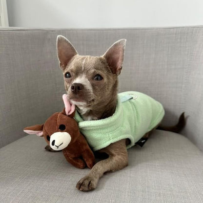 JACKO & CO - Fleece Vest Dog Sweater with Leash Ring - Soft, Warm & Lightweight Pullover Coat for Small & Medium Dogs, Puppies & Cats - Cozy Fall/Winter/Spring Pet Jacket (Mint Green, Small 4-6lbs) - color: Mint Green, size: S (4-6lbs)