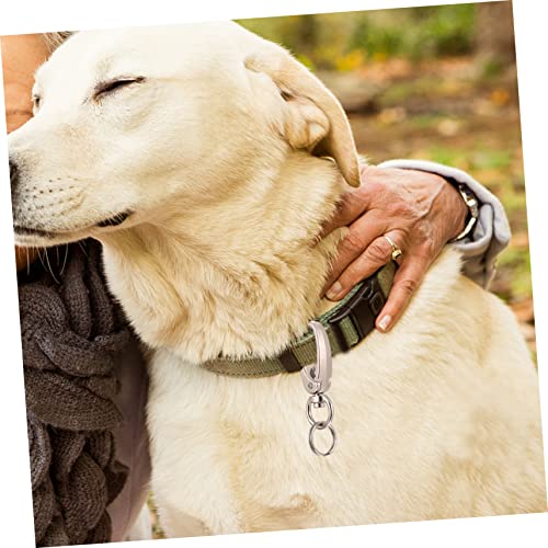 HANABASS Durable Pet Tag Clips with Matching Rings for Dog Collars and Cat Necklaces Lightweight Easy to Install Suitable for Pets