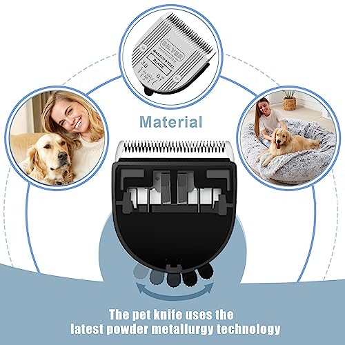 [1 Pack] 5 in 1 Replacement Blades Compatible with Wahl Arco, Bravura, Chromado, Creativa, Figura, Motion & Super Groom，Figura， Dog Clippers for Dogs Grooming (Silver) - color: Silver-1