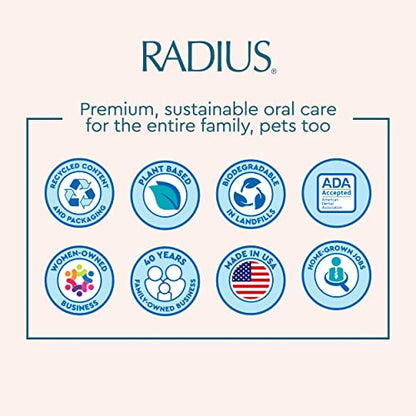RADIUS USDA Organic Dental Solutions Puppy Kit 2 Units, Kit Includes 1 Dog Toothbrush & 1 0.8oz Toothpaste, Ultra Soft Bristle & Non Toxic Toothpaste for Dogs, Designed to Clean Teeth, Xylitol Free - style: Puppy - Pack of 2