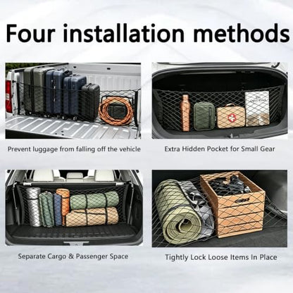 Truck Bed Cargo Net, Storage Elastic Mesh Net（43.3 * 15.7In） - size: 43.3*15.7In