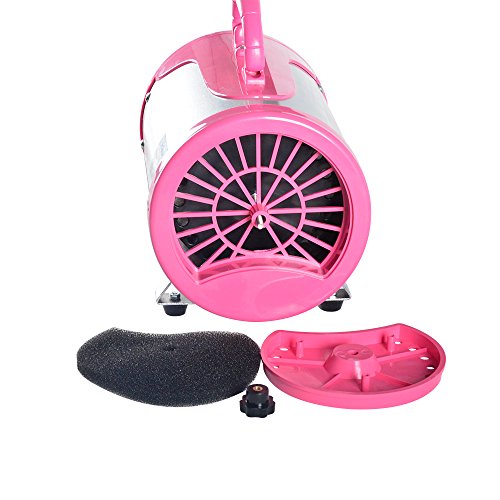 SHELANDY Groomer Partner Pet Hair Force Dryer Dog Grooming Blower with Heater (Pink) - color: Pink
