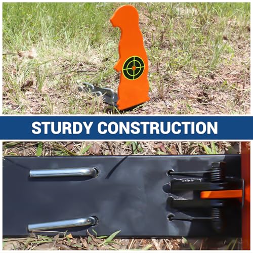 Highwild Resetting Target, Rated for .22 Rimfire - Large Size and 2.5 Inch Shooting Targets | Pop-Up Steel Prairie Dog - color: B- .22 Auto Resetting Prairie Dog