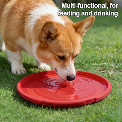 Dog Frisbee, Interactive Dog Flyer Toys, Flying Disc Dog Toy for Outdoor Playtime, Flying Disc for Training & Exercise, Perfect for Park, Beach & Water Play, Suitable for Medium & Large Dogs, Purple
