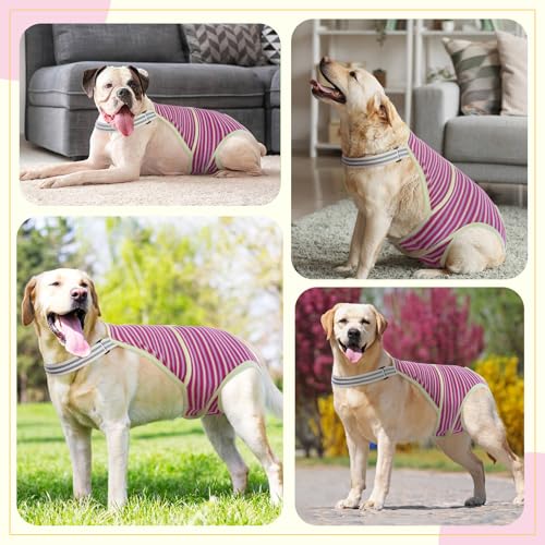 Dog Diapers Female,Female Dog Diapers for Heat Large Dogs, Washable Onesie Sanitary Pantie with Adjustable Suspender Washable, Reusable Period Panties Doggie Diaper, M - color: Rosered, size: Medium