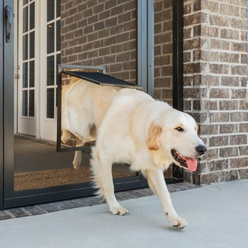 PetSafe Dog Door for Screen Door Size Large for Dogs and Cats up to 100 lb Use in Screen Doors Window Screens and Porch Screens - size: Large (Pack of 1)