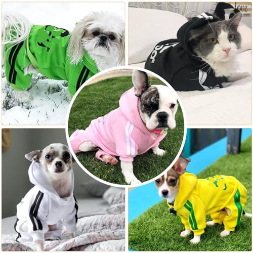 2 Pcs Pet Clothes Blind Bag for Dogs Cats Hoodie Puppy Kitty Winter Warm Coat Outfit Soft Cozy Sweater Dog Windproof Tracksuit Sweatshirts, XX-Large - size: XX-Large