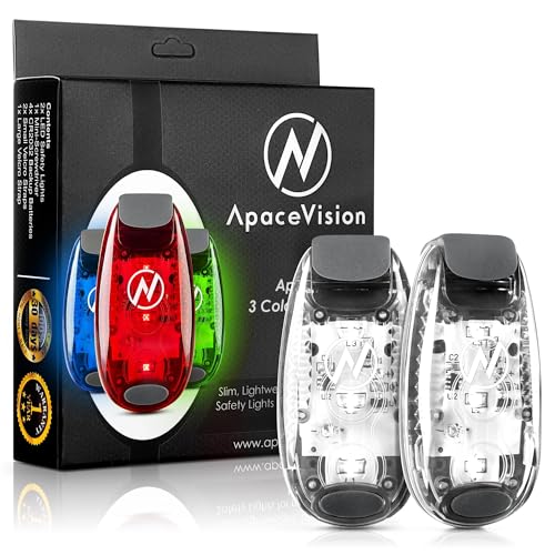 LED Safety Light (2 Pack) - Clip On Strobe/Running Lights for Runners, Dog, Bike, Walking, Boat, Kayak, Stroller and More - High Visibility Accessories for Your Reflective Gear, Bicycle - color: Mixed