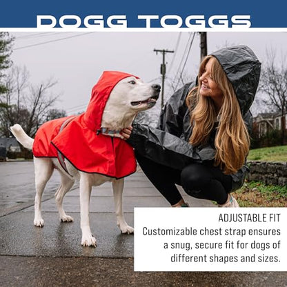 FROGG TOGGS Dogg Toggs Raincoat, Red, Size MD - color: Red, size: Medium