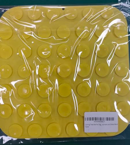 Calming Treat Mat for Dogs and Cats, Anti-Anxiety Slow Feeder with Strong Suction Cups, Silicone Licking Pad for Bathing, Grooming and Training, Enrichment and Stress Relief