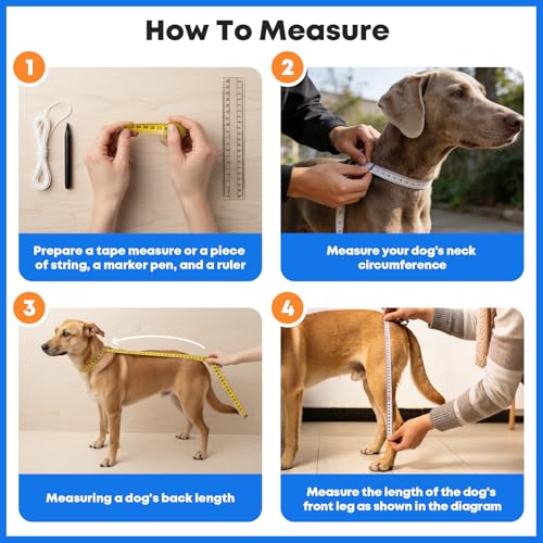 Winter Dog Boots with Leg Protection, Non-Slip Sole for Small & Medium Dogs - Waterproof Adjustable Straps, Paw Protector for Outdoor Walking & Hiking (M) - size: M