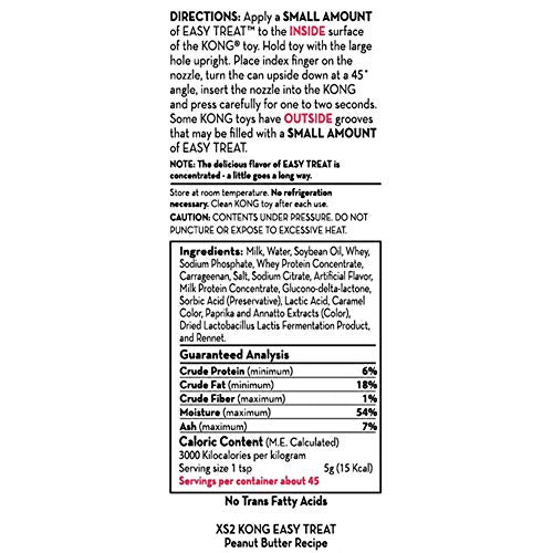 KONG - Easy Treat - Dog Treat Paste - Liver - 8 Ounce (Best Used Classic Rubber Toys) - 2 Pack