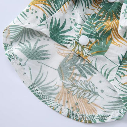 Tangpan Daisy Tropical Print Pet Dog Shirt Puppy Summer Hawaiian Beach Polo Shirts Clothes (Z White,XS) - color: Z White, size: X-Small