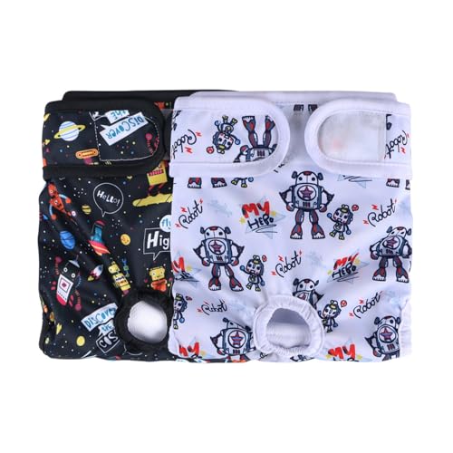 Washable Dog Diapers (7 Pack), Doggie Diapers, Premium Female Dog Diapers (S) - size: S
