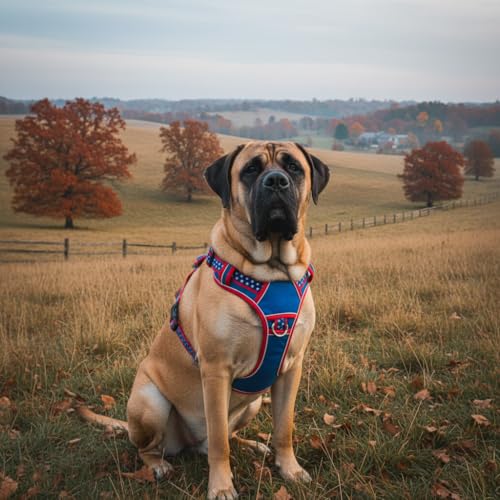 XXL Giant Dog Harness, Maximum Control Heavy Duty Training Gear, No Pull Big Doggy Vest with Neck Buckle, Breathable Padded Straps & Strong Handle for Puppy Rottweiler, Great Dane (XX-Large) - size: XX-Large