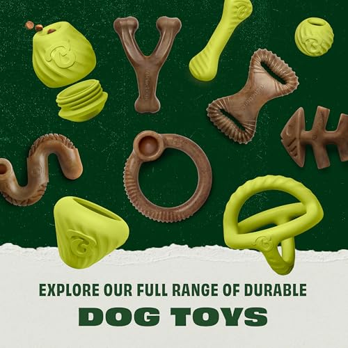 Benebone Natural Rubber Tug Interactive Dog Toy, Natural Rubber, Flat - size: 1 Pack, style: Flat Tug