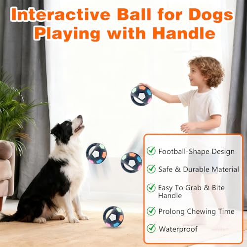Dog Calming Ball with Handle, Interactive Ball for Pet Dogs Playing, Built-in Yellow Tennis Balls and Squeaky Sound for Small Medium Large Dogs (Clear with Tennis Balls Inside) - color: Clear with tennis balls inside