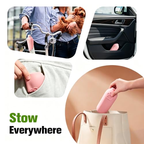 Portable Dog Water Bottle Attachment, Slip-On Pet Water Bowl for Walks | Silicone Dog Drink Dispenser, Fits Standard Water Bottles,Ideal For Daily Hiking & Travel, Quick Rinse & Easy Setup - color: Pink