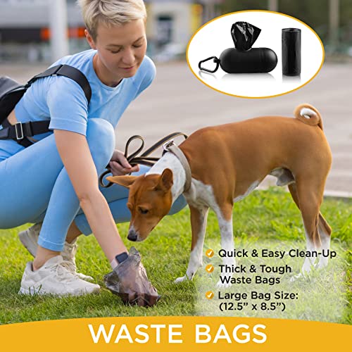Pets First Poop Waste Bag Dispenser and Leash D Ring with 300 Premium Pet Waste Bags - color: I'm not a sports fan, size: 20 Rolls = 300 Bags