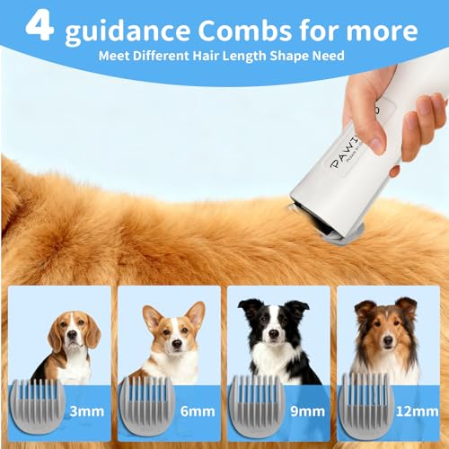 Dog Grooming Vacuum,Pet Grooming Vacuum with 2L Dust Cup & 13000Pa Suction, 6-in-1 Low Noise Pet Grooming Kit with Clipper & Steam Brush for Shedding, Professional Dog Vacuum for Dogs & Cats - color: Gray