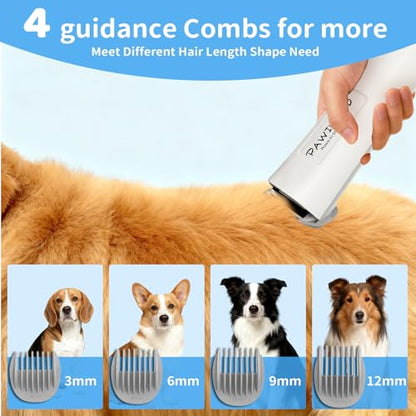 Dog Grooming Vacuum,Pet Grooming Vacuum with 2L Dust Cup & 13000Pa Suction, 6-in-1 Low Noise Pet Grooming Kit with Clipper & Steam Brush for Shedding, Professional Dog Vacuum for Dogs & Cats - color: Gray
