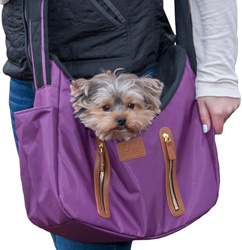 Pet Gear Carrier and Car Seat, Dark Raspberry | For Small Dogs & Cats - color: Dark Raspberry