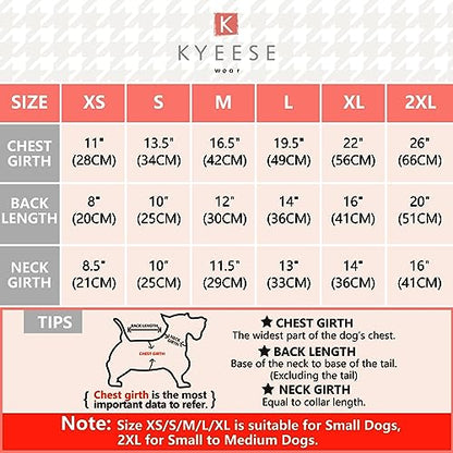 KYEESE Dog Sweater Pullover Winter Coat Turtleneck Knitwear with Golden Yarn for Small Dog, Beige, Medium - color: Beige, size: Medium