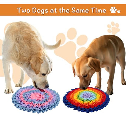 2 Pcs Snuffle Mat for Dogs, Pet Slow Feeding Interactive Toys for Smell Training, Foraging Skills, Suitable for Puppy or Cat