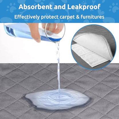 Washable Puppy Dog Pee Pad, 36"X36" 4pcs Reusable Puppy Pads, Waterproof Whelping Training Mat for Playpen Crate, Floor, Bed,Sofa and Trunk - size: 4 Pc 36x36 Inch