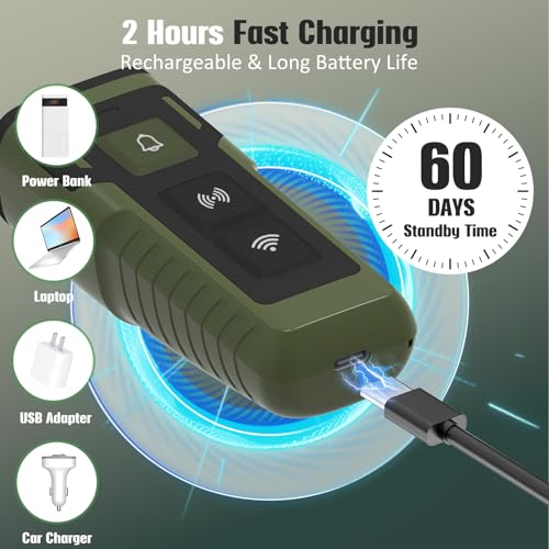 Dog Bark Deterrent Device Ultrasonic Anti-Barking Devices Up to 50FT Long Range & Rechargeable Dog Training Device Safe & Effective Portable Barking Control Devices for Dogs