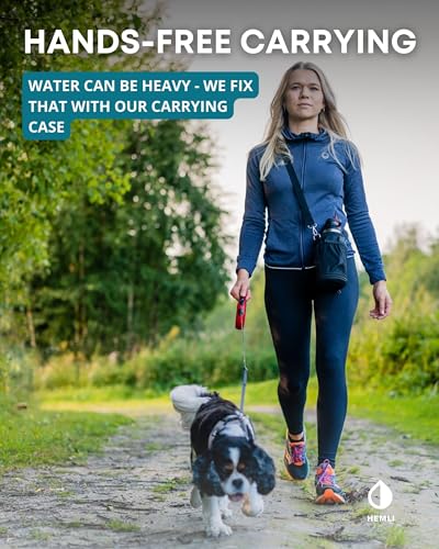 32 oz. Portable Dog Water Bottle and Bowl for Walking, Hiking and Travel