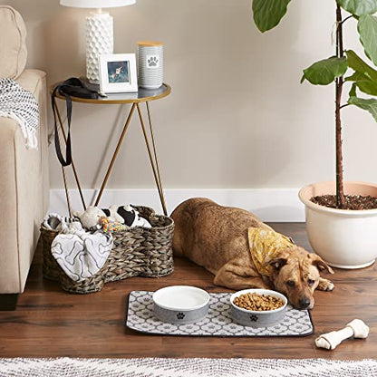 Bone Dry Machine Washable, Ultra Absorbent Pet Mat, Large, 14 x 24, Gray Lattice - color: Gray Lattice, size: 14"L x 24"W