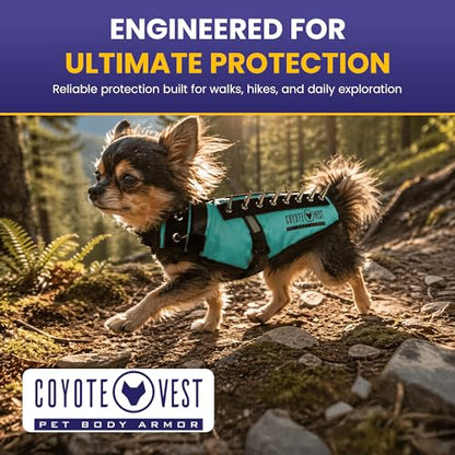 CoyoteVest Dog Harness | Stab-Resistant Protective Vest | Coyote Vest for Dogs | Defends Against Coyotes, Dogs, Birds of Prey | Reflective Safety, Made in USA (Small, Royal Blue) - color: Royal Blue, size: Small
