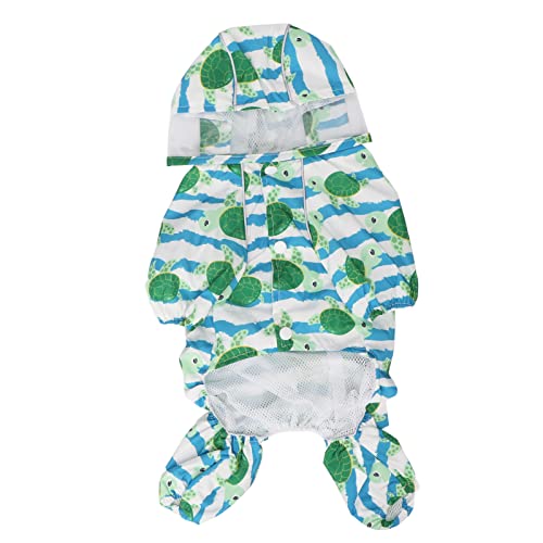 Breathable Dog Raincoat with Reflective Trim and Hood Lightweight Quick Clip Design for Small to Extra Large Breeds