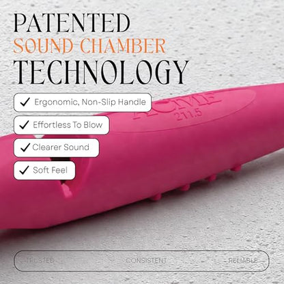 ACME Alpha 211.5 Professional Dog Training Whistle with Enhanced Ergonomic Grip. BPA-Free Plastic. 110 dBA. Long Range. Standardized Frequency. Weatherproof. Made in the UK (Magenta Pink) - color: Magenta Pink