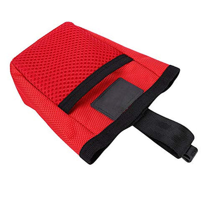 Dog Training Treat Pouch Small Portable Dog Treat Pouch Bag with Clip Pet Bait Snack Reward Puppy Training Container Food Treat Feeding Holder Mini Dog Treat Tote Waist Bag for Pet Training Walking - color: Red