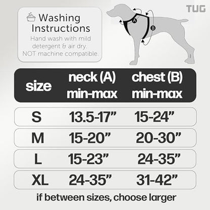 TUG Grab Dog Harness | Integrated Traffic Leash Magnetically Attached for Quick Control (Large/Black) - color: Black - Grab Harness, size: Large