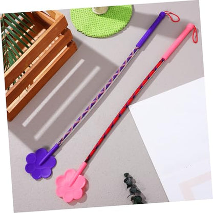 ibasenice 2Pcs Pet Training Stick Cute Paw Shape Dog Trainer Clicker for Puppy Cat Simple Fun Training Tool for Behavior Improvement for Pet Owners