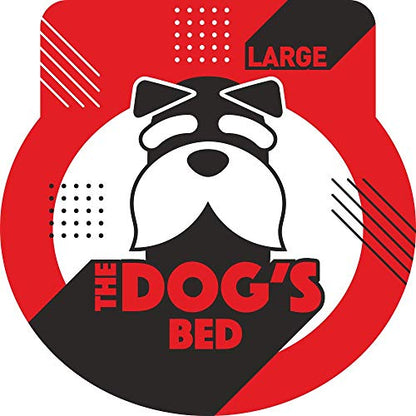 The Dog’s Bed Calming Donut Dog Bed, Plush Faux Fur Round Cuddler Nest – CertiPUR-Certified Foam, One-Piece Design, Raised Bolster – Large (36"), Grey