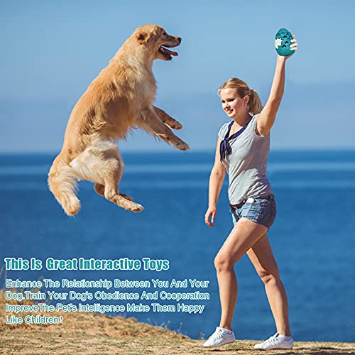 Dragon Egg Dog Chew Toys for Aggressive Chewers - Toughest Indestructible Dog Toys for Aggressive Heavy Chewers Lifetime Replacement, Tough Dogs Toys for Medium Large Bully Breed - color: Large 5.3IN Blue