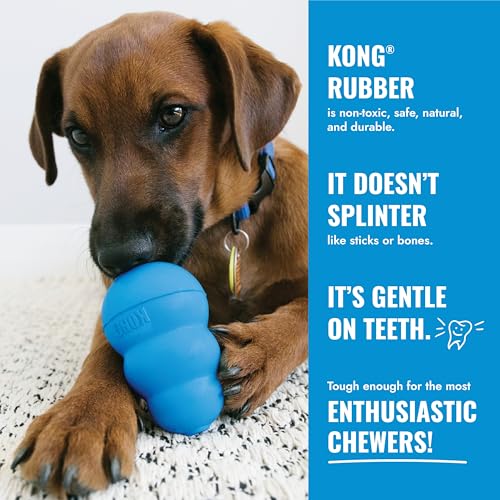 KONG Puppy Goodie Bone - Stuffable Natural Rubber Chew Toy for Small Dogs & Teething Puppies - Pink - color: Pink, size: Small