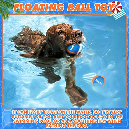BINGPET Dog Pool Toy,2 Pack Water Floating Ball for Summer Pool Games,Dog Water Bouncing Balls,Interactive Dog Summer Games Toys,Soft Dog Chew Balls for Small and Medium Dogs - color: Orange