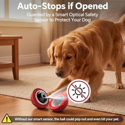 Interactive Dog Toys with Remote Control,Active Rolling Balls with 3 Play Modes, Auto-Moving, Bouncing, High-Resilience E-TPU Chew Resistant IPX6 Waterproof Indoor&Outdoor Use, Toys Dogs - color: Remote